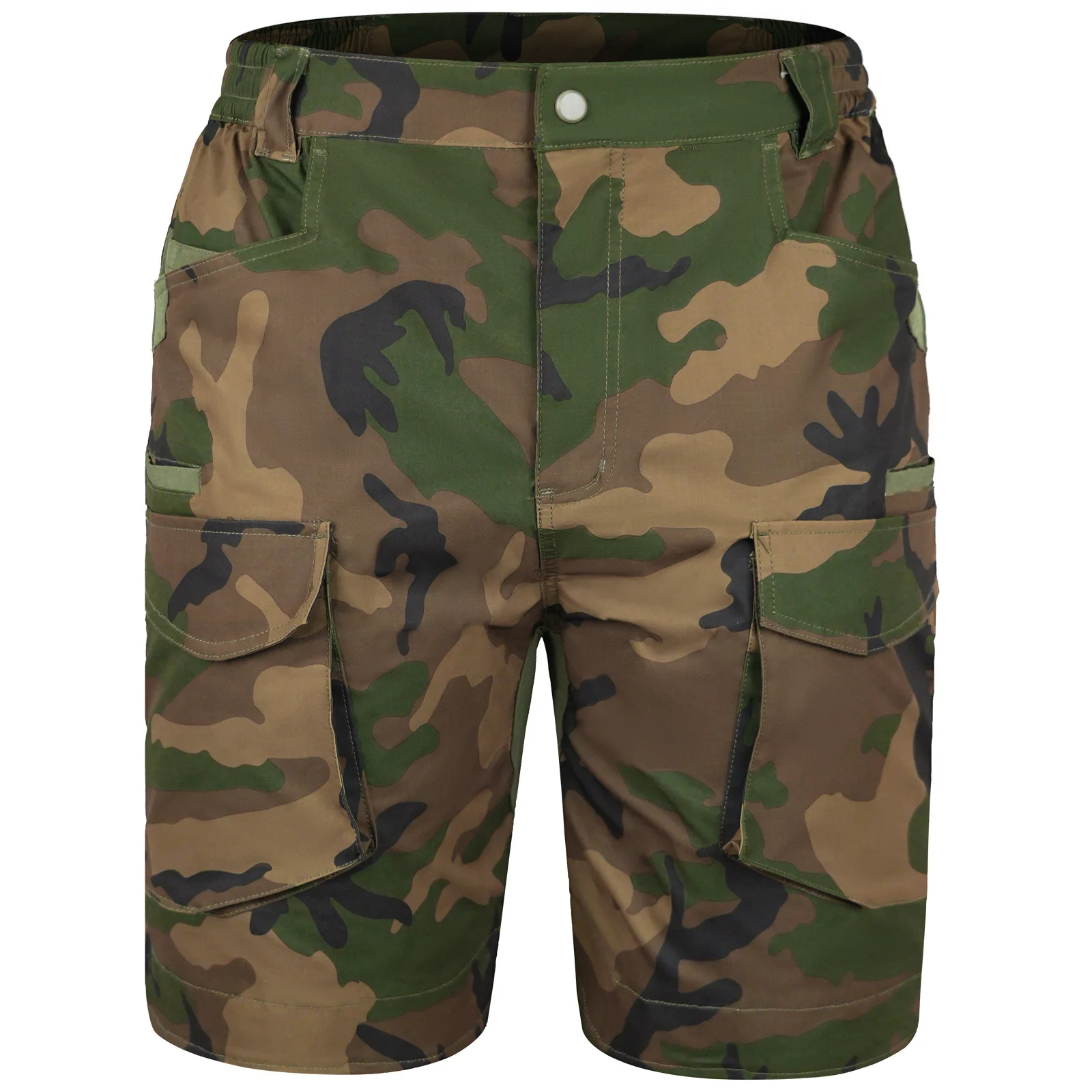 Pantalones cortos tácticos camuflaje secado rápido multibolsillos - imagen 3
