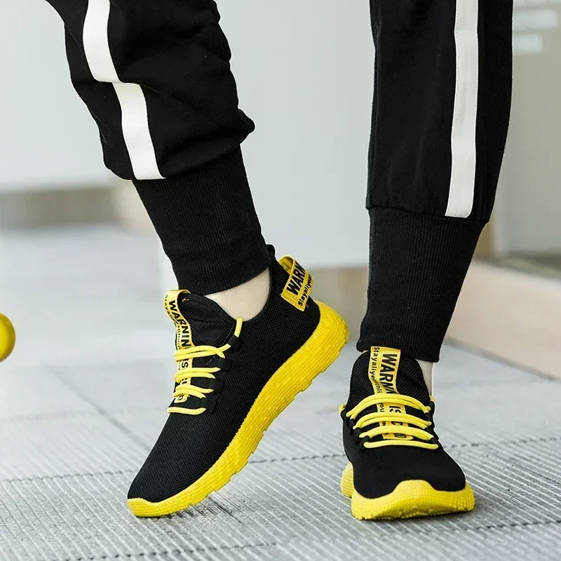 Zapatillas transpirables de malla para hombre con cordones - imagen 2