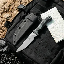 Cuchillo de Supervivencia Compacto, Hoja Fija para Exteriores