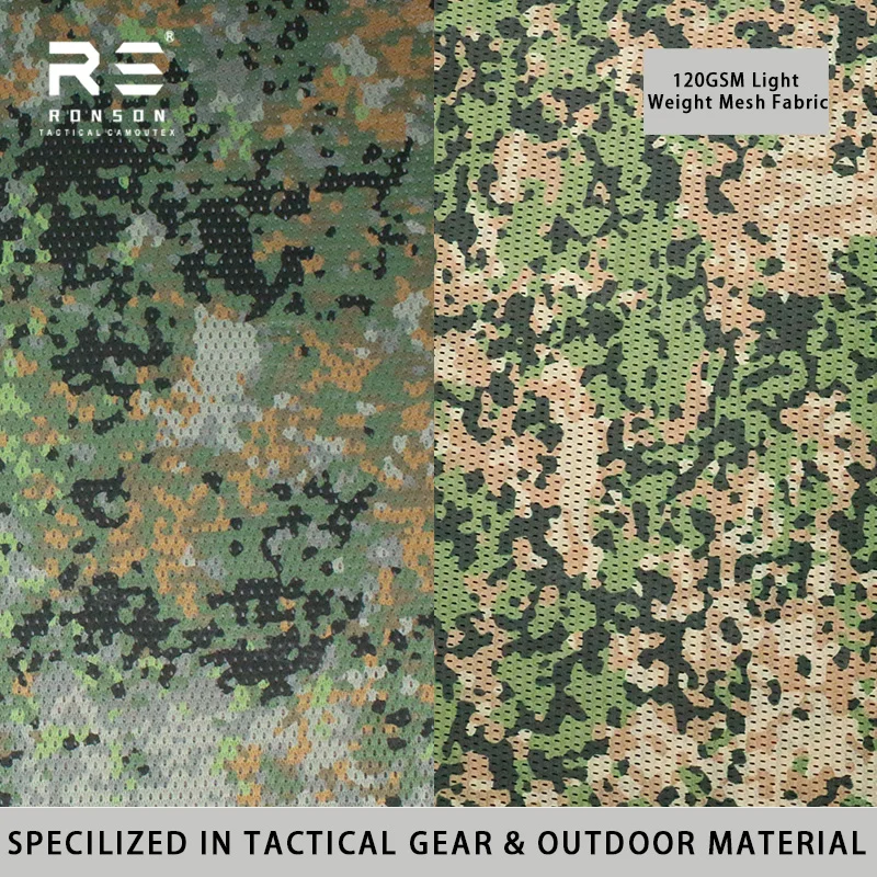 Tela camuflada malla impresa doble cara boscoso Holanda táctica