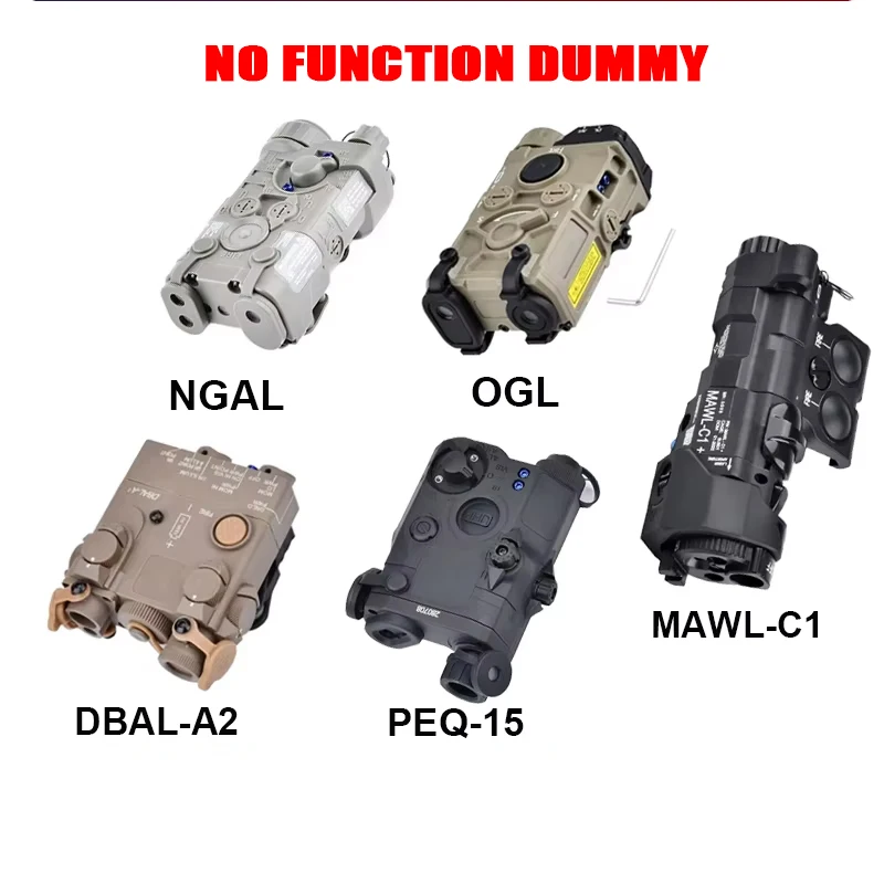 DBAL A2 Airsoft de nylon, indicador táctico con riel Picatinny - imagen 2