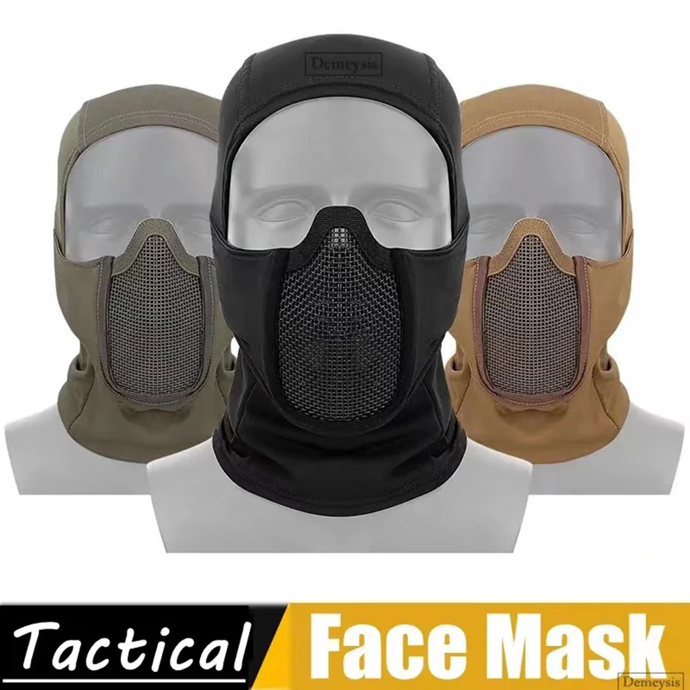 Pasamontañas táctico de malla con estilo ninja