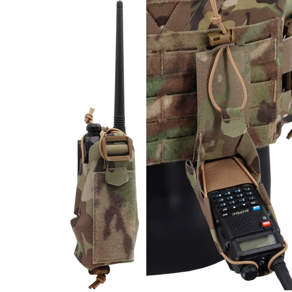 Funda MOLLE para Baofeng UV5R UV82 – Táctica Airsoft Caza - imagen 4