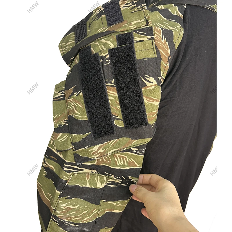 Camuflaje táctico punto tigre selva – camiseta tipo rana - imagen 5