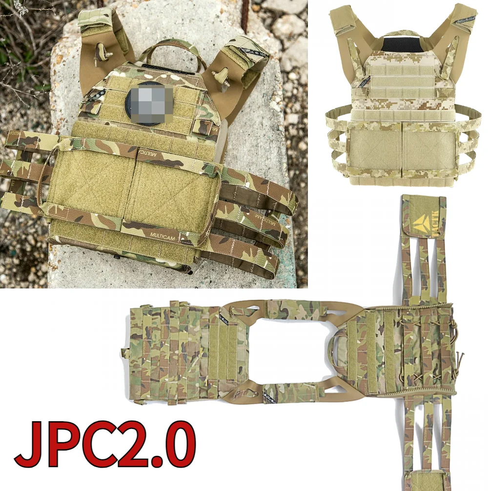 JPC 2,0 chaleco táctico portaplacas ligero MOLLE airsoft - imagen 2