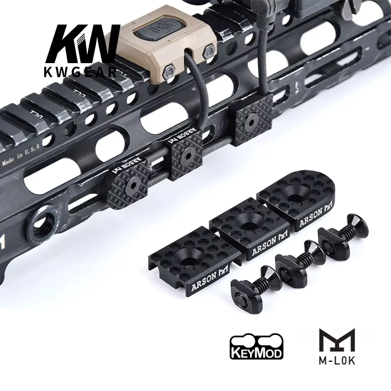 WADSN Interruptor de presión PEQ M-LOK Keymod CNC aluminio anodizado - imagen 5