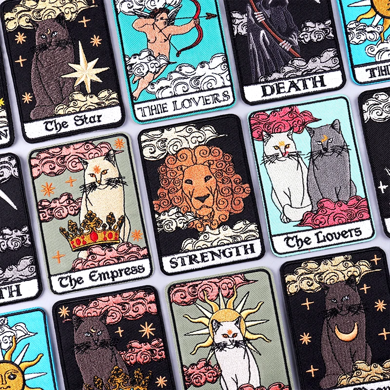 Parche de Tarot bordado en tela