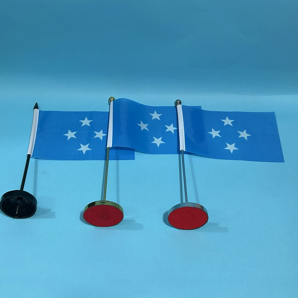 Bandera nacional de Micronesia para escritorio decorativa en poliéster - imagen 3