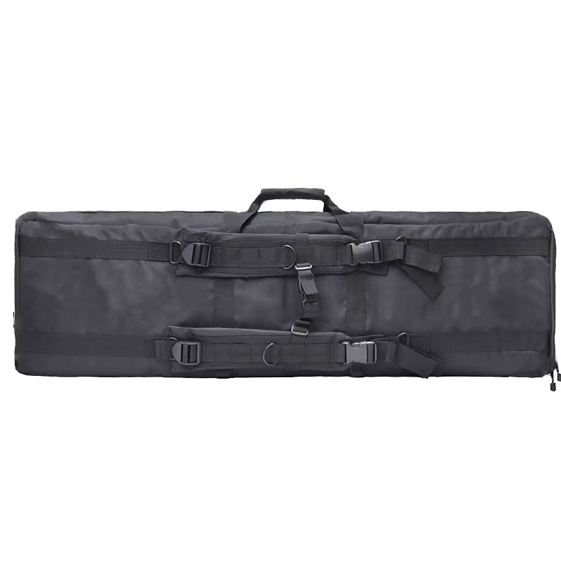 Bolsa táctica abierta mostrando interior acolchado