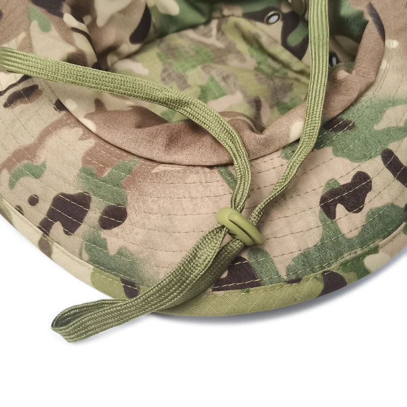Sombrero boonie camuflaje ala ancha plegable para caza y pesca - imagen 4