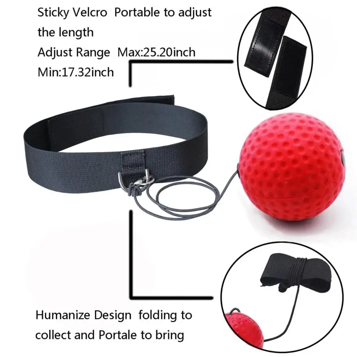 Pelota reflex de boxeo con banda para cabeza - imagen 5