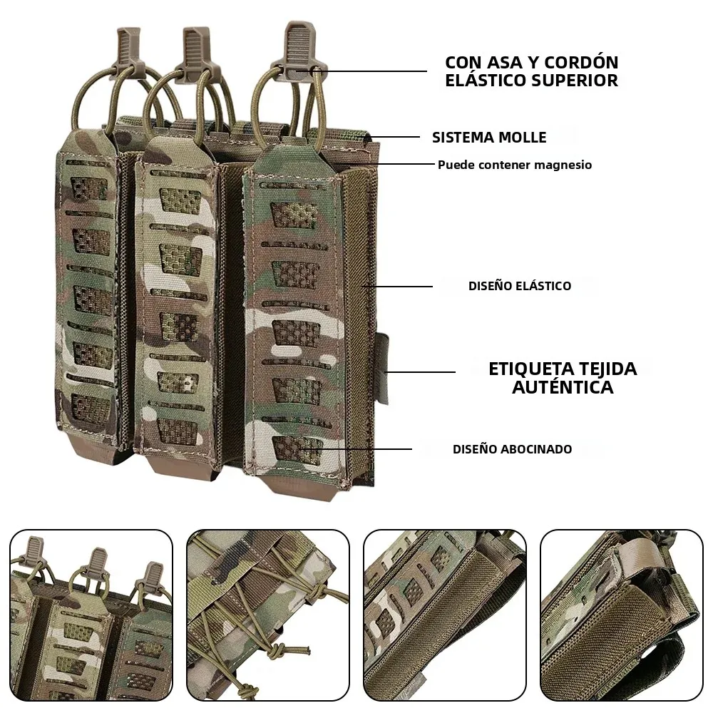 SINAIRSOFT Portacargadores táctico MP5 MP7 con correas elásticas - imagen 4