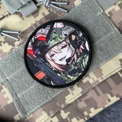 Parche táctico Airsoft Morale Anime Chica Gato con Velcro