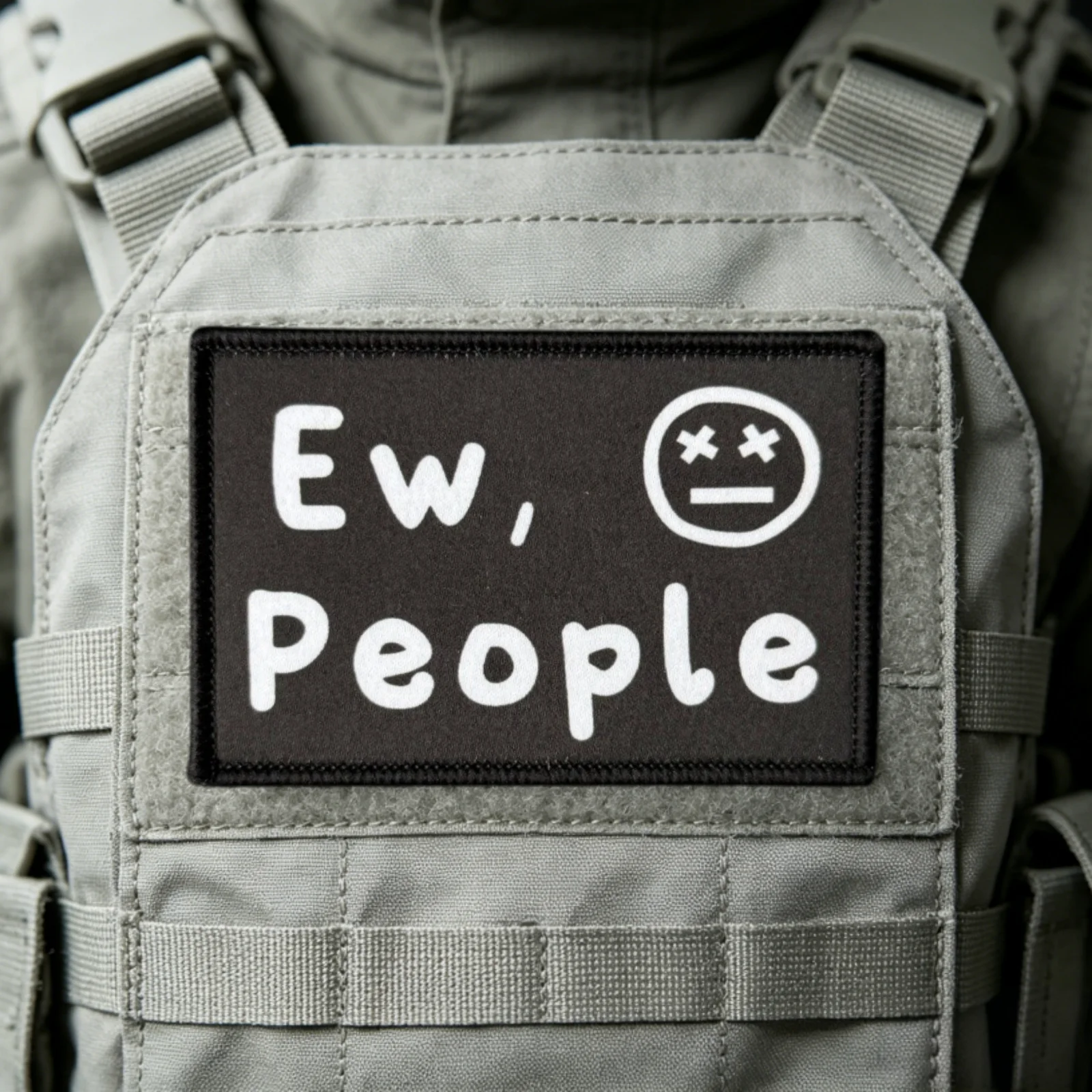 Parches tácticos de moral con estampado de personas para velcro MOLLE - imagen 2