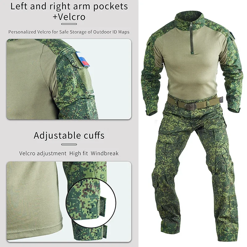 Uniforme táctico Multicam hombre con pantalón cargo ripstop - imagen 3