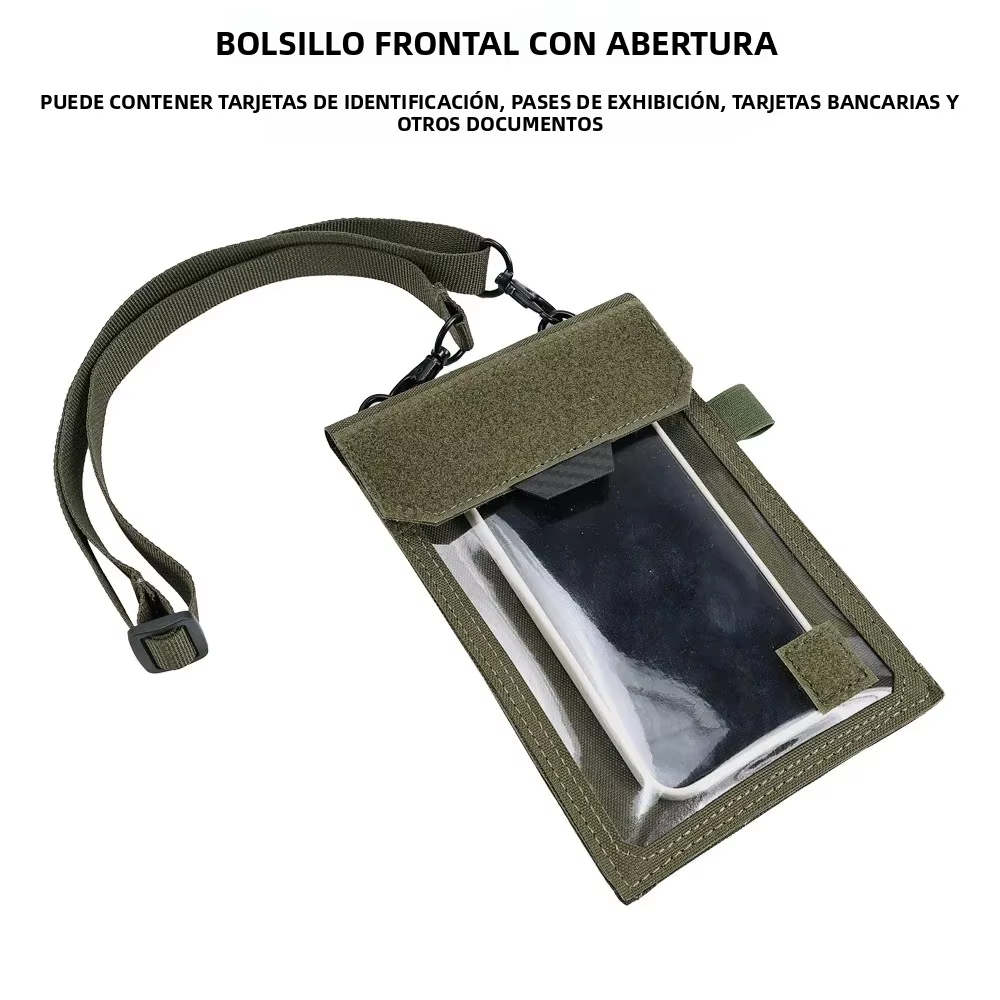 Portadocumentos táctico con cordón de cuello organizador - imagen 2