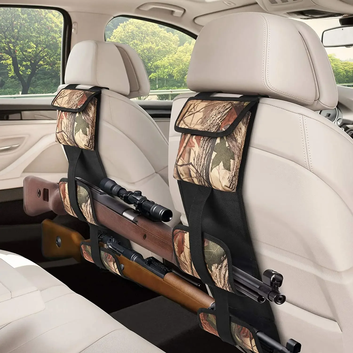 Organizador táctico universal para respaldo asiento coche soporte rifle - imagen 4