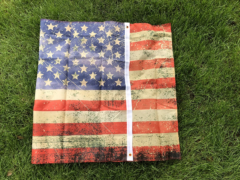 Banderín táctico vintage tejino teñido USA - imagen 3