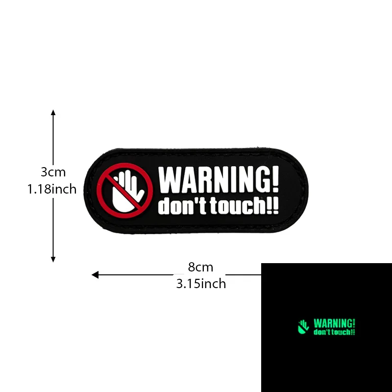 Parche táctico PVC moral con Velcro para ropa militar - imagen 4