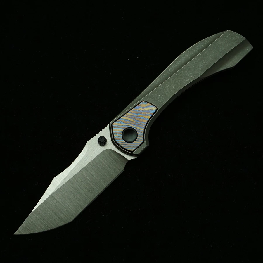 New Raptor V3 Navaja plegable EDC M390 cerámico titanio camping - imagen 3