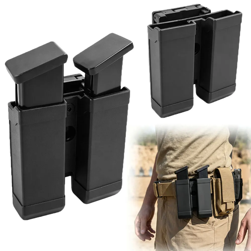 Funda táctica pistola MOLLE giratoria para cargadores 9mm y .40 S&W - imagen 3