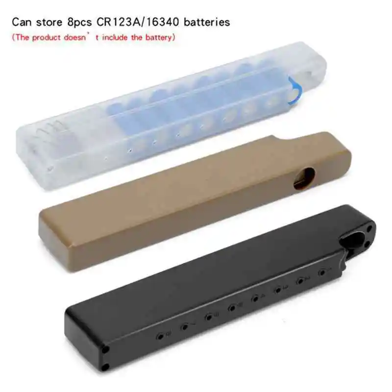 Funda estanca táctica para baterías CR123A y 16340 exterior antigolpes - imagen 2