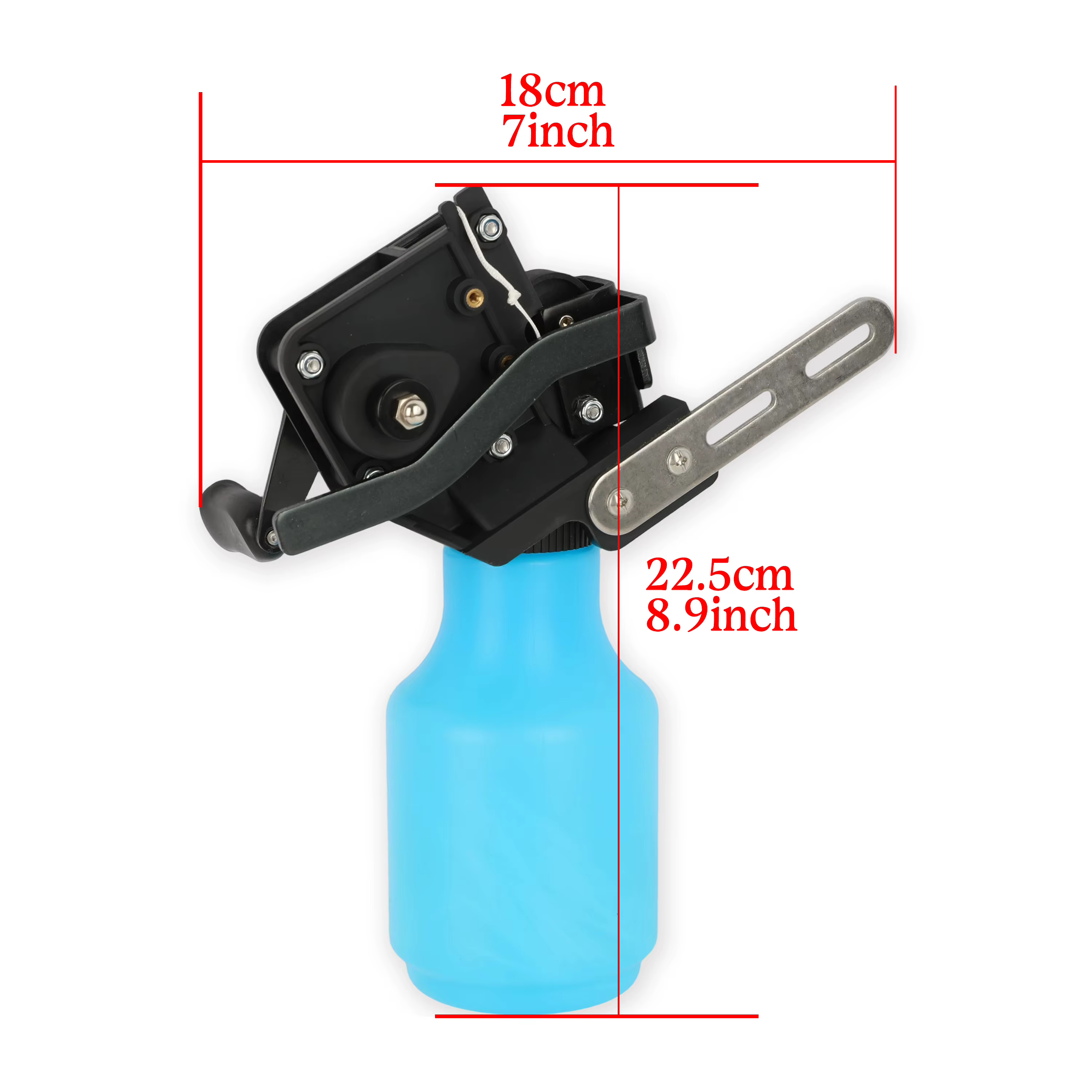 Carrete de pesca arco de cuerda ABS con cable para pescar - imagen 5