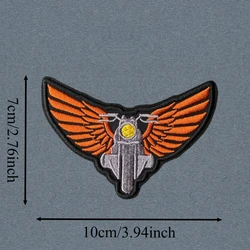 Parche bordado táctico motocicleta – Insignia velcro para ropa y mochila