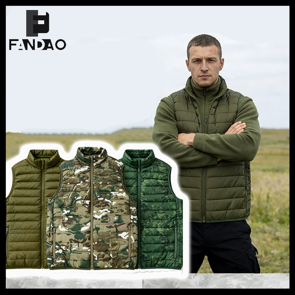 Chaleco táctico de algodón con cuello alto y camuflaje ruso exteriores - imagen 4