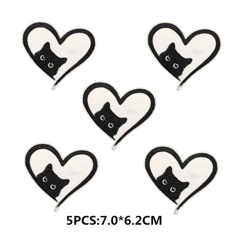 Parches termoadhhesivos bordados gato – 5 uds para coser o planchar - imagen 4
