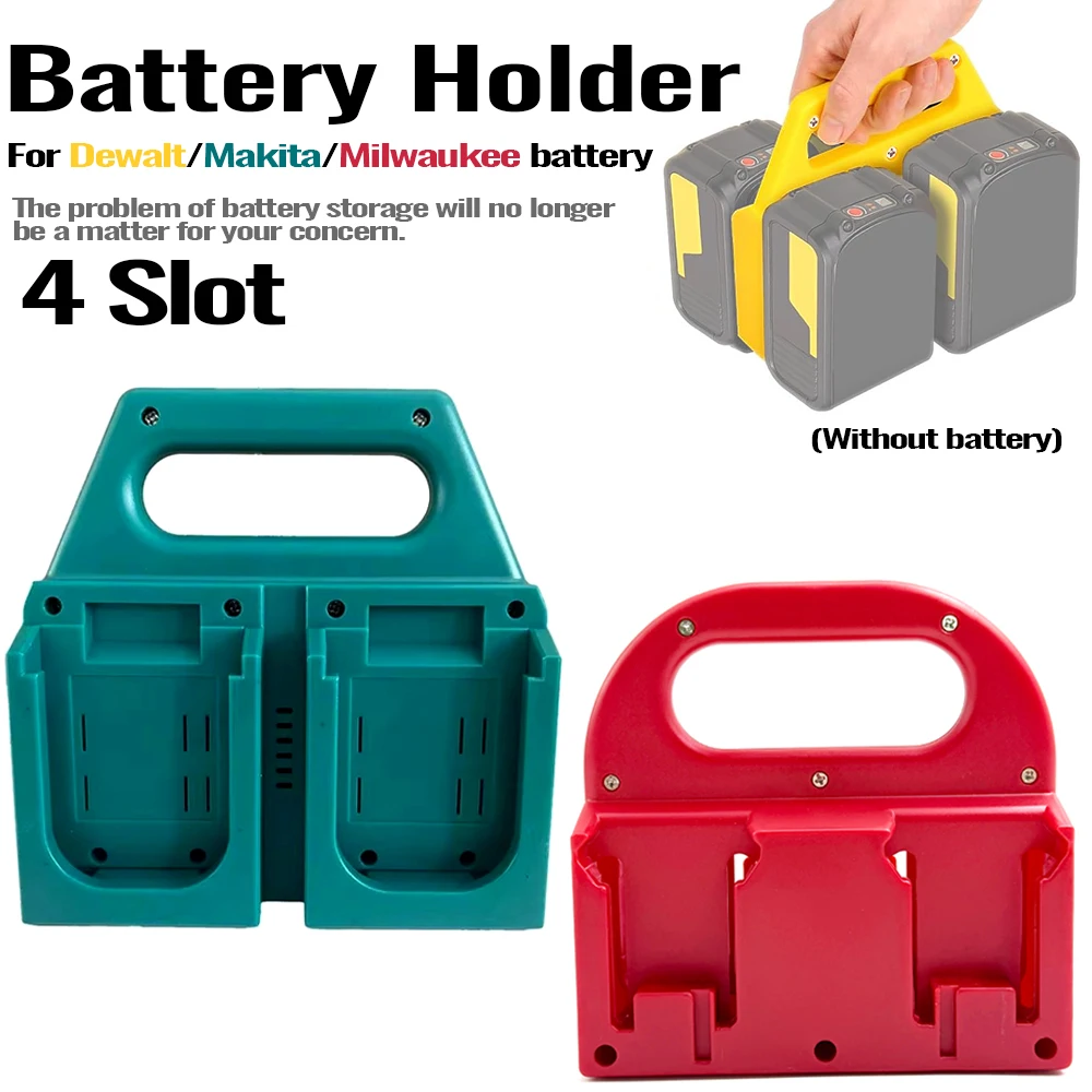 Soporte organizador de baterías Makita Dewalt Milwaukee resistente - imagen 5