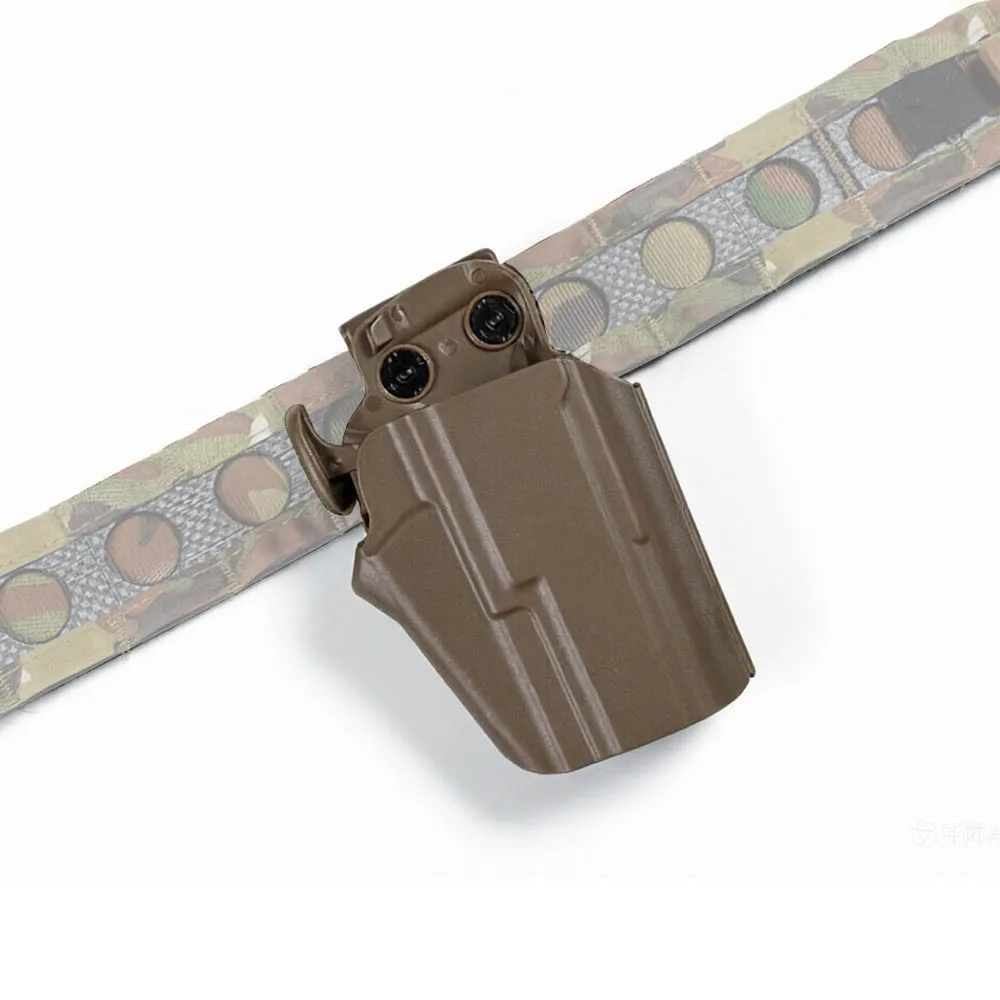 Funda táctica de liberación rápida para pistola ajustable al cinturón
