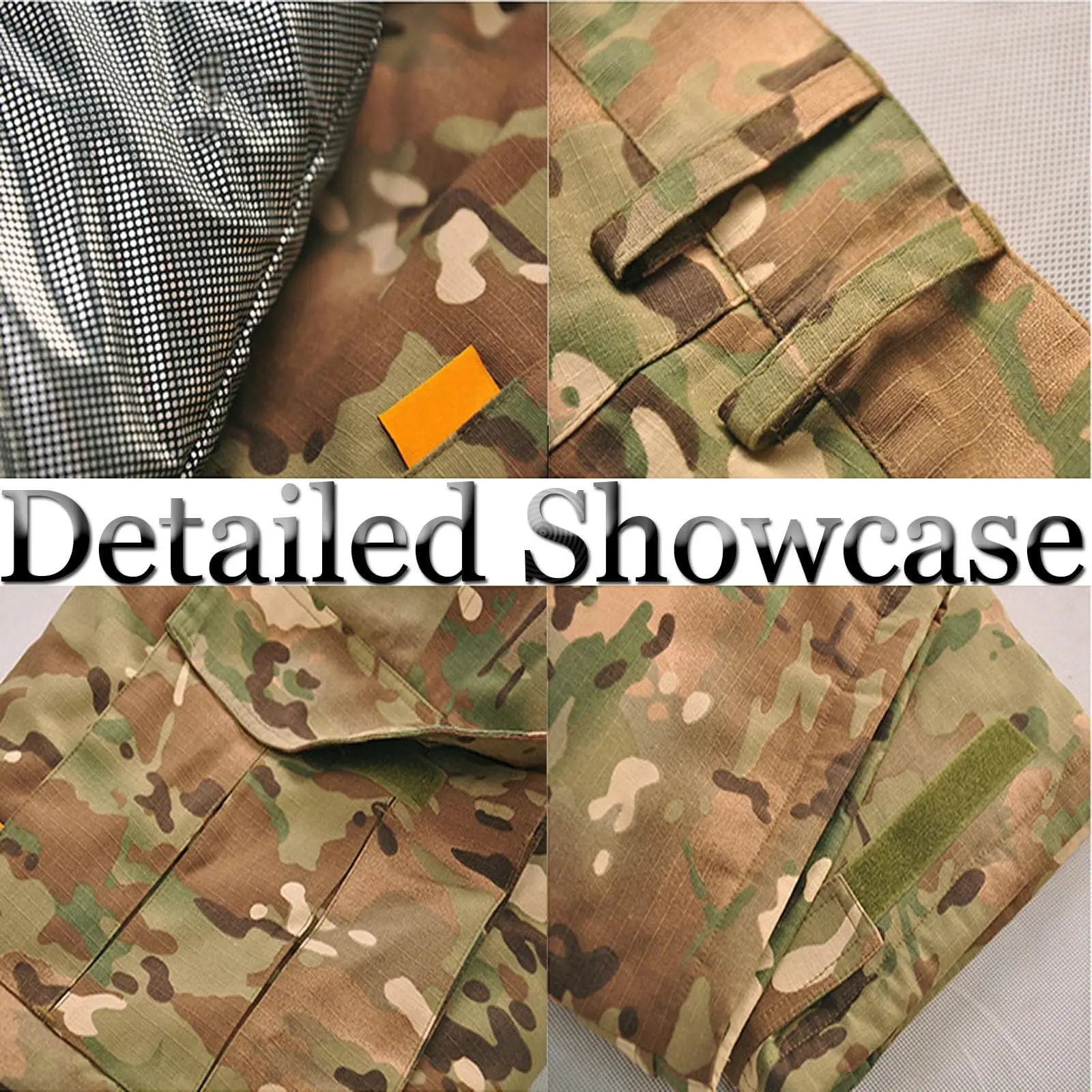 Conjunto táctico impermeable camuflaje cortavientos lana aislante - imagen 2