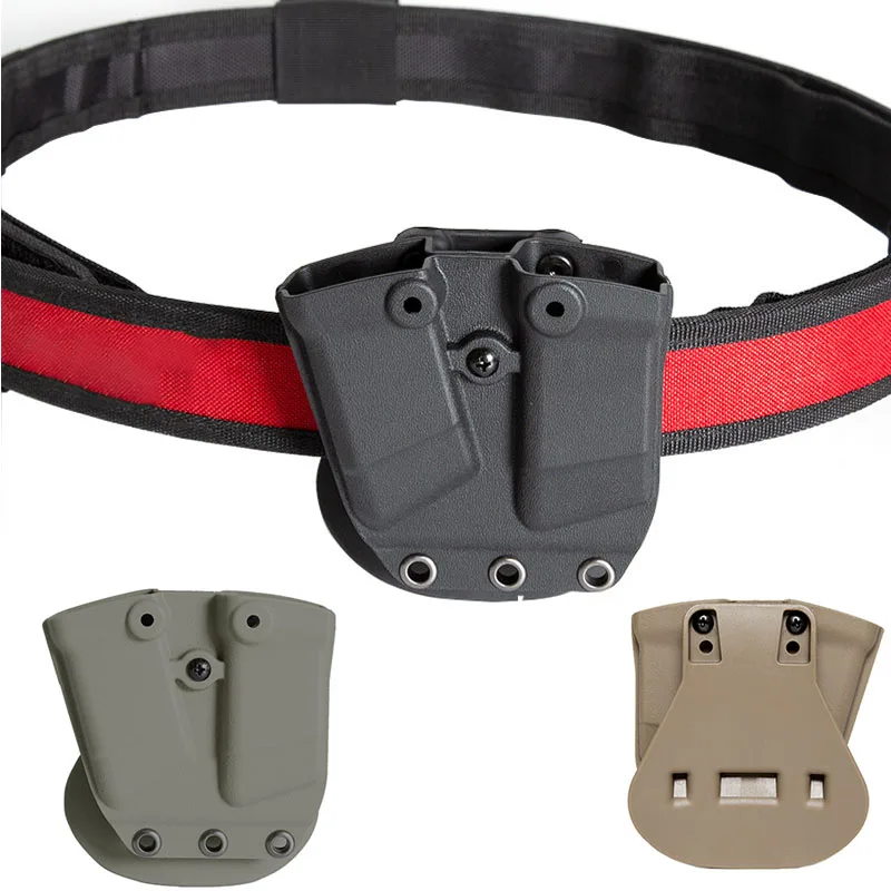Soporte de Cinturón Táctico extracción rápida doble gris arena - imagen 4