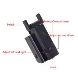Puntero y mira láser táctico punto verde/rojo recargable USB