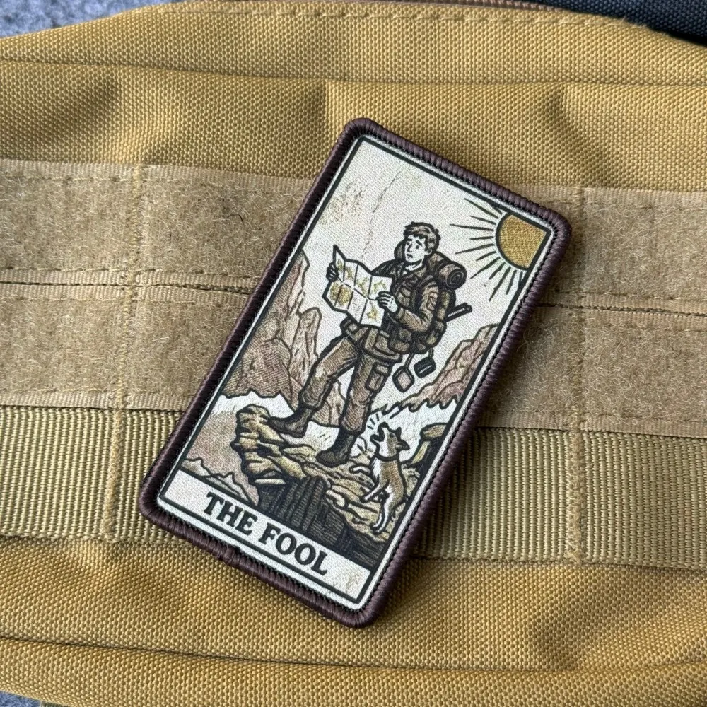 Parche táctico bordado El Tonto vintage para mochilas y chaquetas - imagen 3
