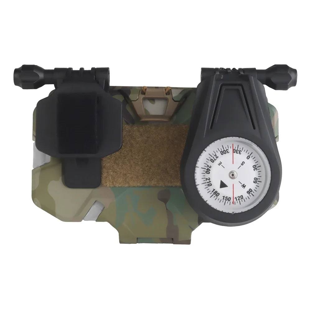 Panel MOLLE táctico con brújula militar y soporte GPS para chaleco