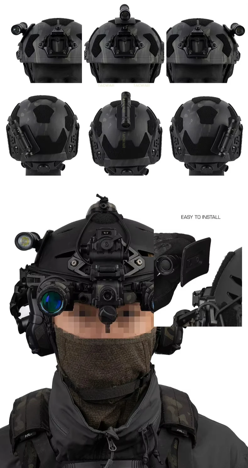 Conjunto compacto para iluminación táctica