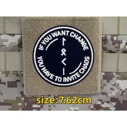 Parche bordado 'donde hay una forma' insignia moral militar
