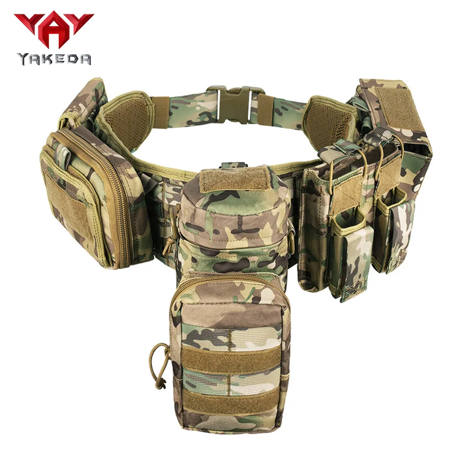 YAKEDA cinturón MOLLE camuflaje multifuncional para cintura táctica