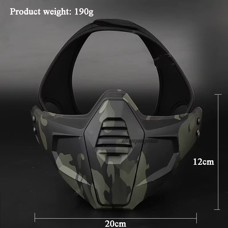 Máscara táctica Airsoft media cara Protección CS - imagen 5