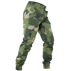 Pantalones tácticos camuflaje sueco geométrico de verano