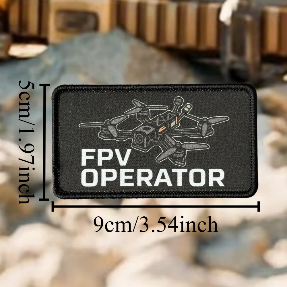 Parche táctico FPV Operator moral para brazalete con velcro militar - imagen 3