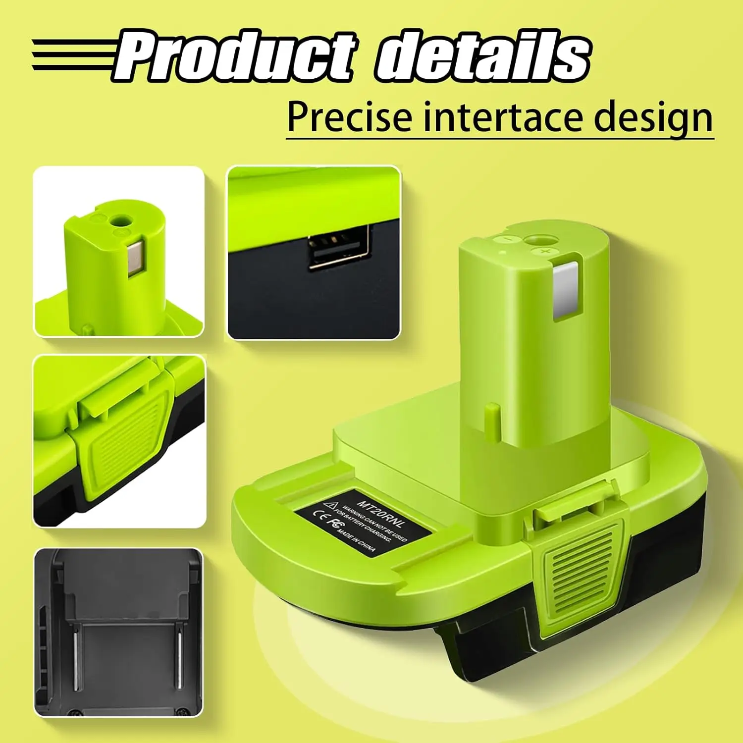 Adaptador de batería Makita a herramientas Ryobi Li-ion compatible - imagen 3