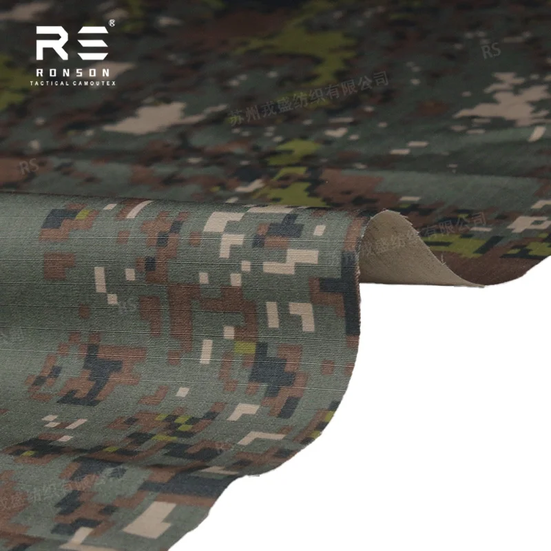 Tejido táctico ripstop NYCO camuflaje coreano para uniforme - imagen 4