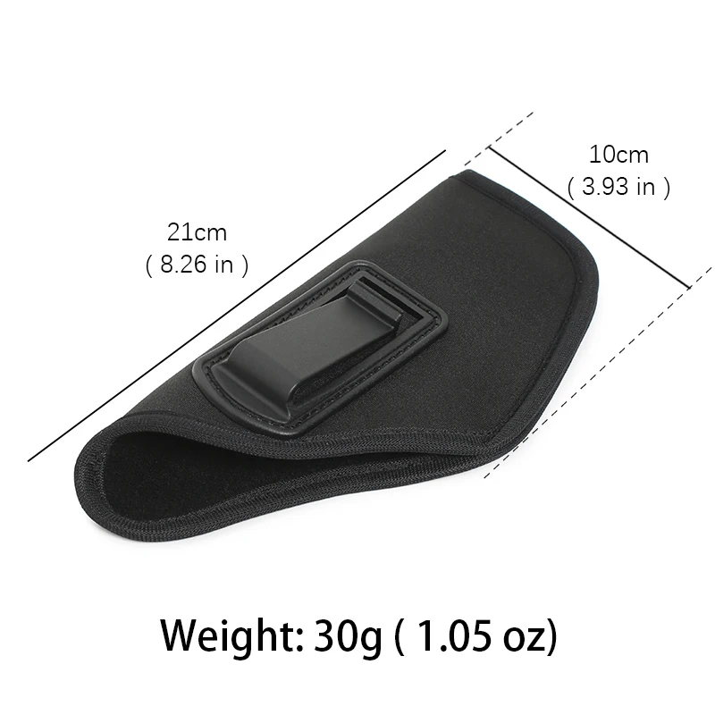 Funda IWB táctica de neopreno para portación oculta con cinturón