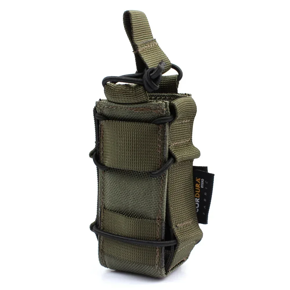 Funda táctica elástica MOLLE abierta superior pistola y cargadores