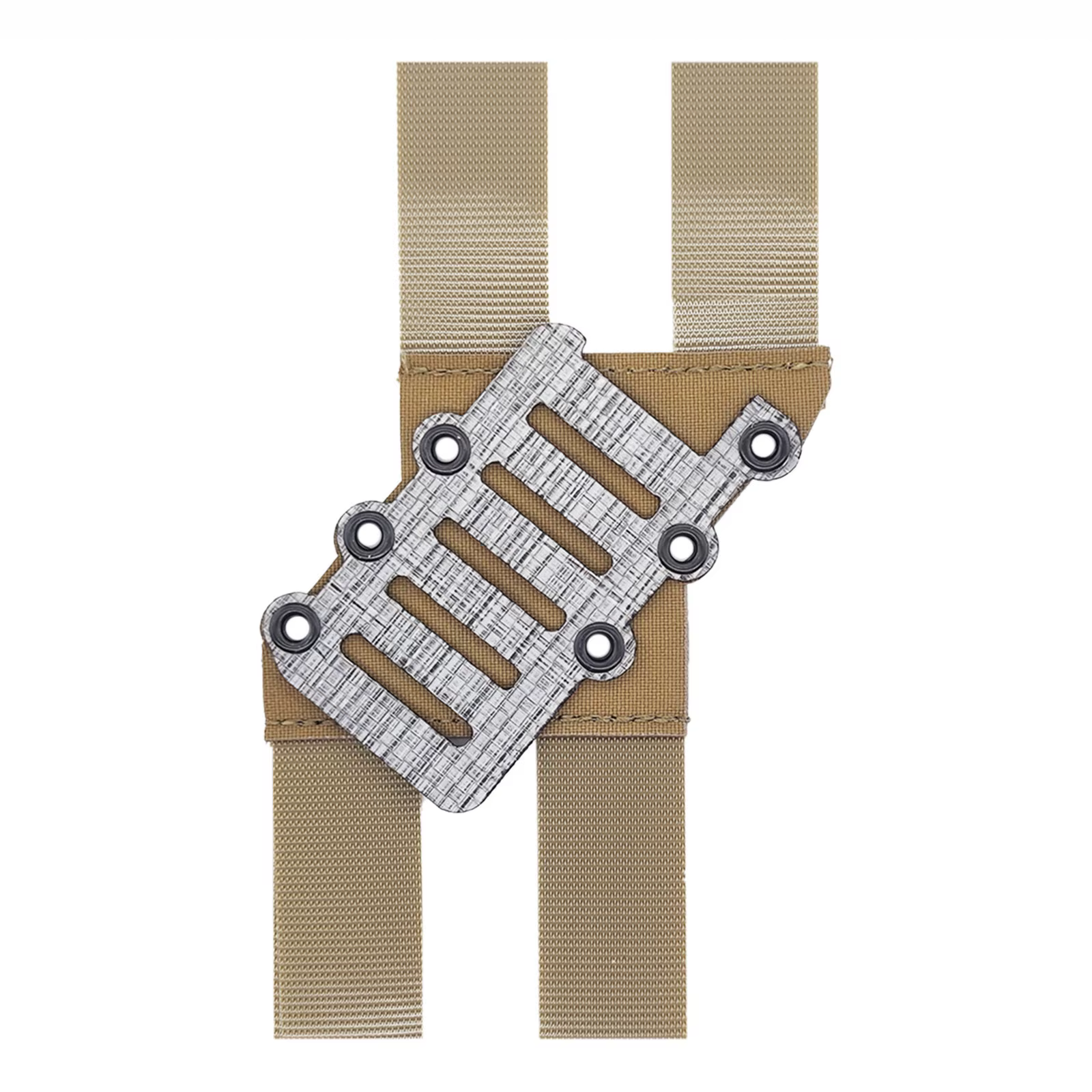 Placa adaptadora táctica diagonal con patrón camuflaje