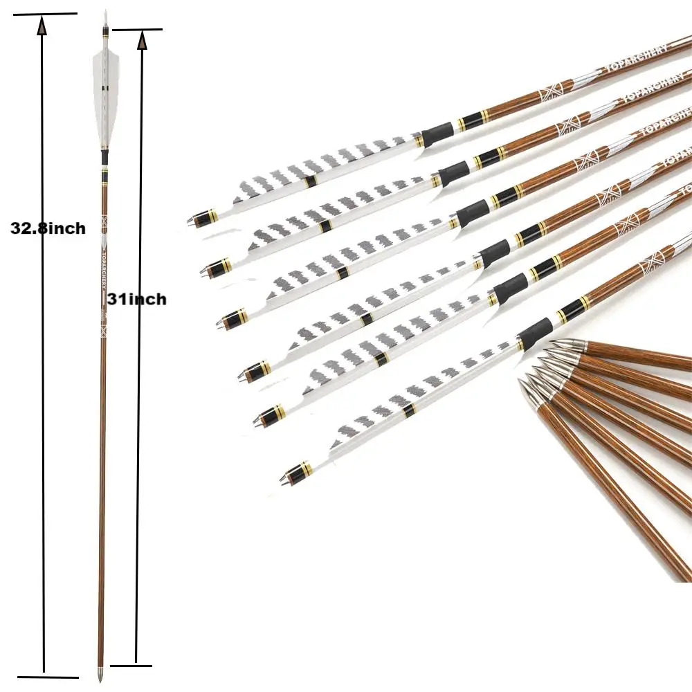 Flechas de carbono para tiro con arco, punta reemplazable - imagen 3