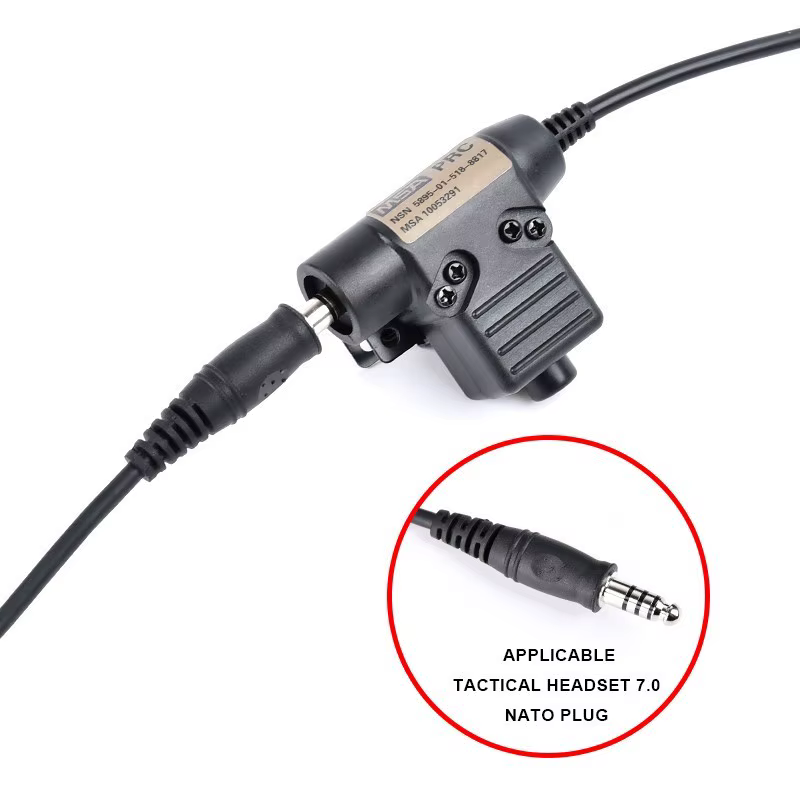 WADSN Adaptador PTT U94 para auriculares tácticos COMTAC/Earmor - imagen 2